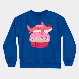 Giant Cupcake Shark Crewneck Sweatshirt